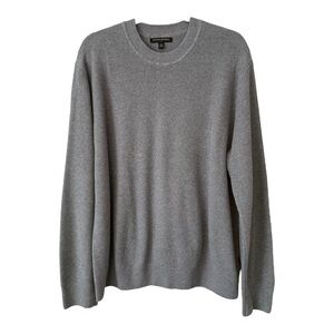 Banana Republic Grey Crewneck Waffle Knit Sweater - Size XL